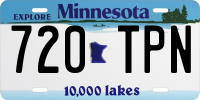 MN license plate 720TPN