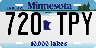 MN license plate 720TPY