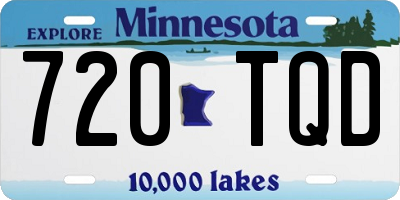 MN license plate 720TQD