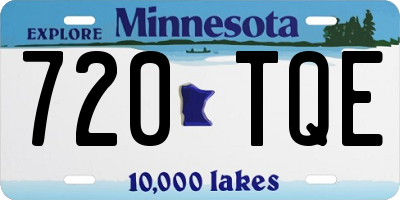 MN license plate 720TQE
