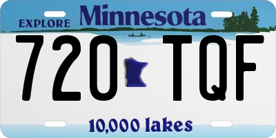 MN license plate 720TQF