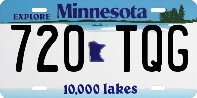 MN license plate 720TQG