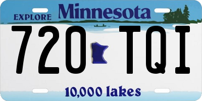 MN license plate 720TQI