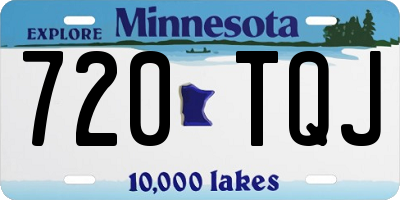 MN license plate 720TQJ
