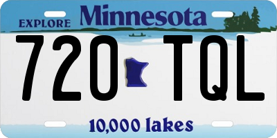 MN license plate 720TQL