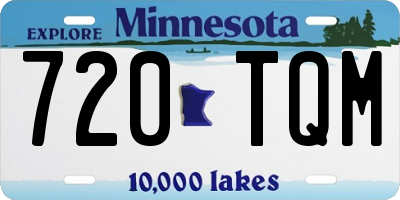 MN license plate 720TQM