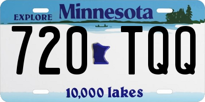 MN license plate 720TQQ
