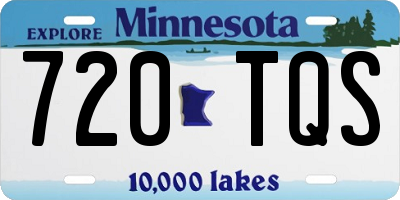 MN license plate 720TQS