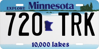 MN license plate 720TRK