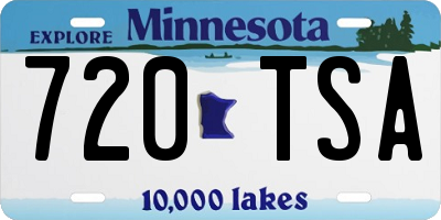 MN license plate 720TSA