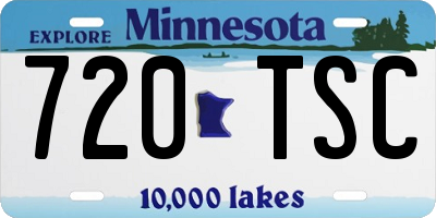 MN license plate 720TSC