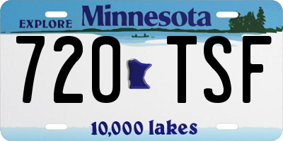 MN license plate 720TSF