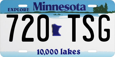 MN license plate 720TSG
