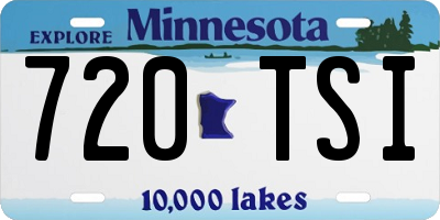 MN license plate 720TSI