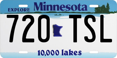 MN license plate 720TSL