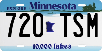 MN license plate 720TSM
