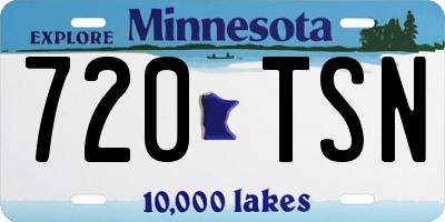 MN license plate 720TSN