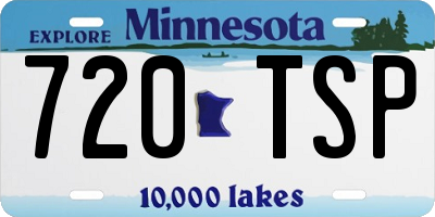 MN license plate 720TSP