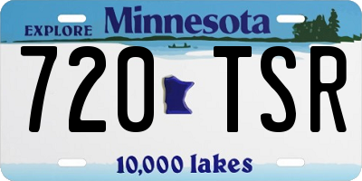 MN license plate 720TSR