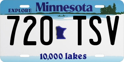 MN license plate 720TSV