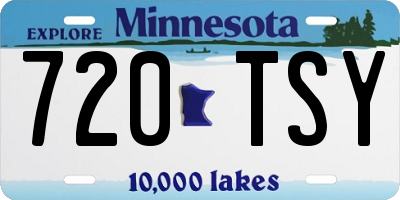 MN license plate 720TSY