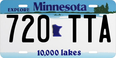 MN license plate 720TTA