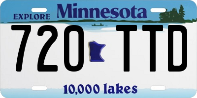 MN license plate 720TTD
