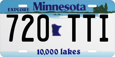 MN license plate 720TTI