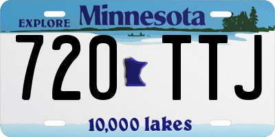 MN license plate 720TTJ