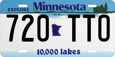 MN license plate 720TTO