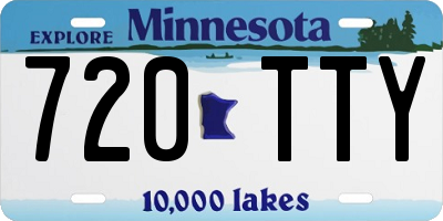 MN license plate 720TTY