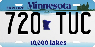 MN license plate 720TUC