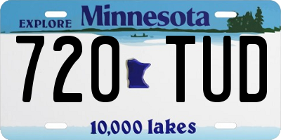 MN license plate 720TUD