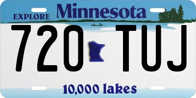 MN license plate 720TUJ