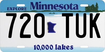 MN license plate 720TUK