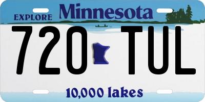 MN license plate 720TUL