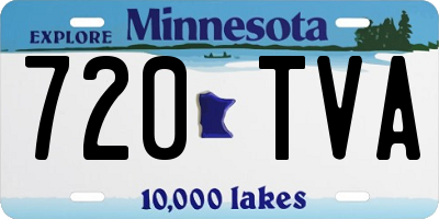 MN license plate 720TVA