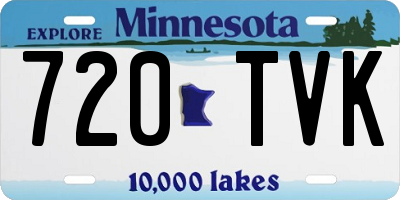 MN license plate 720TVK
