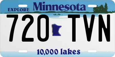 MN license plate 720TVN