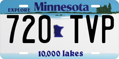 MN license plate 720TVP