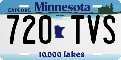 MN license plate 720TVS