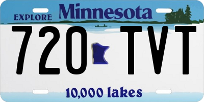 MN license plate 720TVT