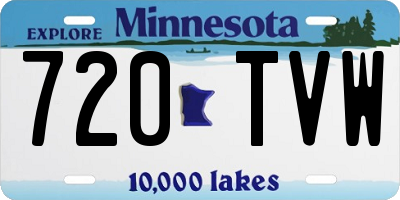 MN license plate 720TVW