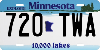 MN license plate 720TWA