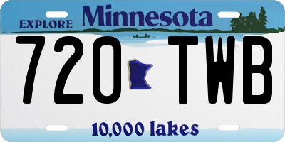 MN license plate 720TWB