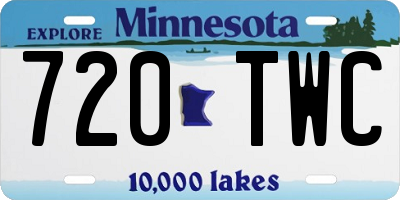 MN license plate 720TWC