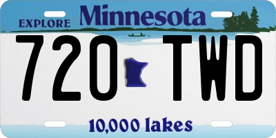 MN license plate 720TWD
