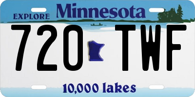 MN license plate 720TWF