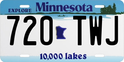 MN license plate 720TWJ
