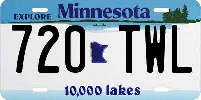 MN license plate 720TWL